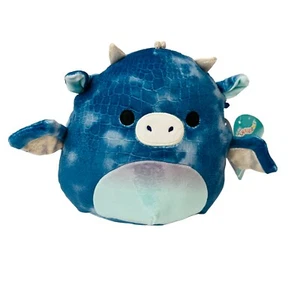 Neu Squishmallows Mitchie der Drache 7 Zoll Plüschtier blau strukturiert Stofftier - Bild 1 von 3