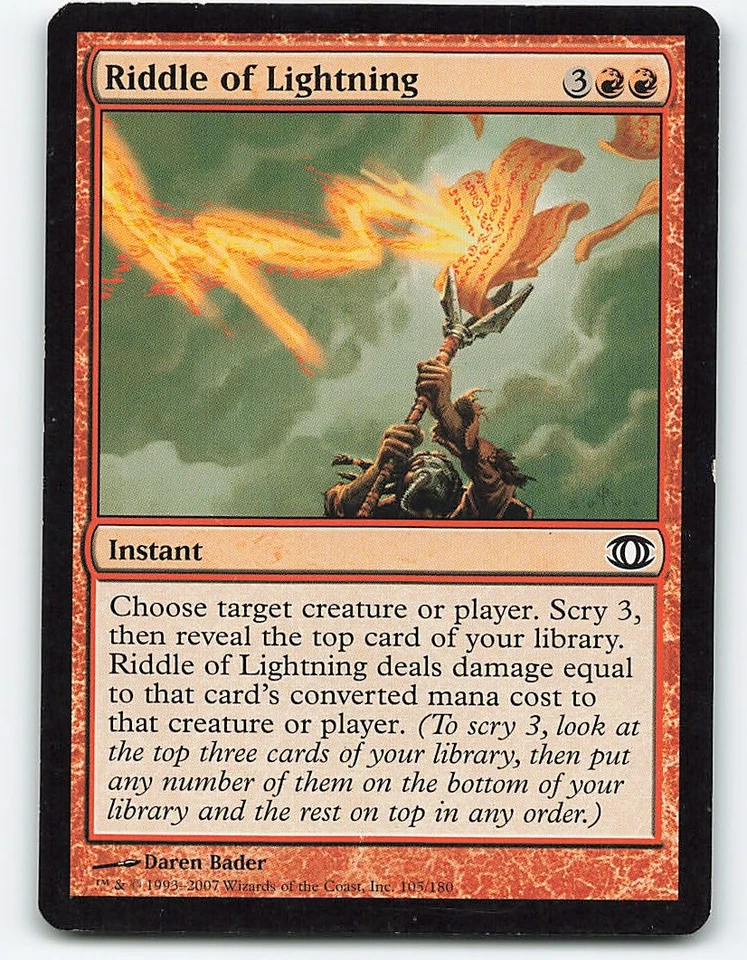 Riddle of Lightning #105, Future Sight, Magic the Gathering card - Image 1 of 2