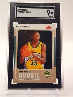 Kevin Durant 2007-08 Fleer NBA Rookie Baloncesto Supersonics RC SGC 9 Q5829 Foto 1 de 2