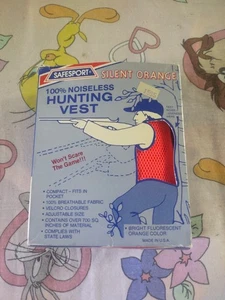 VTG SAFESPORT SILENT ORANGE VEST RARE NOS HUNTER'S SAFETY BIKE RIDER MESH🔥 - Picture 1 of 9