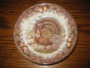 ROYAL STAFFORD Truthahn 7" Suppe Müslischale Thanksgiving Obst & Seil NEUWERTIG - Bild 1 von 7