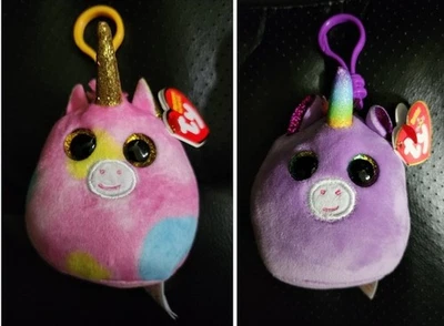 Ty Squishies - Beanies & Boo's - 3" Key Clips. NWT (Lot of 2) FREE Shipping! - Image 1 of 4