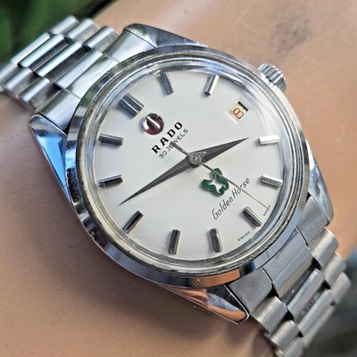 Vintage RADO Green Horse men's automatic watch Date swiss made 1960s - Image 1 of 4