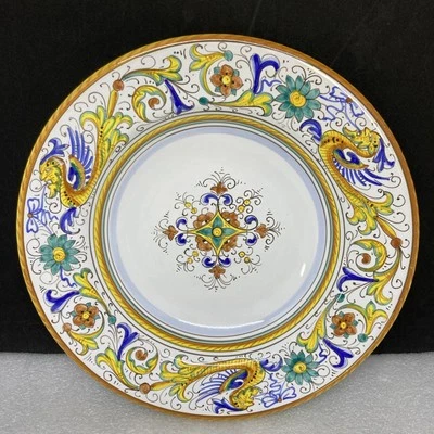Cuenco de sopa italiana amarillo Ceramica Nova Deruta 9,5" hecho en Italia Foto 1 de 4