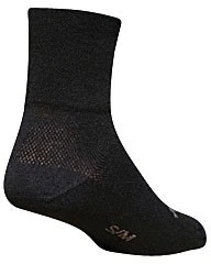 Calcetines de ciclismo SockGuy clásicos negros de 3" con micro denier ultra absorbente, Foto 1 de 1