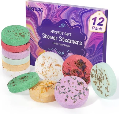 Shower Steamers Aromatherapy Birthday Gifts for Women-12 Pack Mothers Day Gifts, - Image 1 of 4