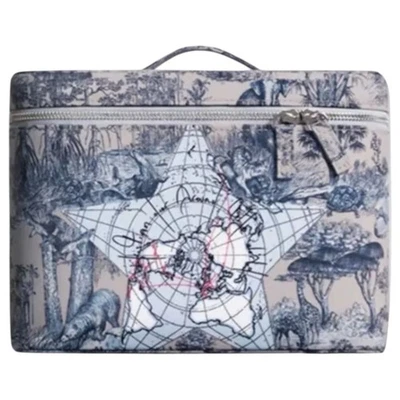 Dior Beaute Around the World Motif Vanity Case w Mirror Blue White Loyalty Gift - Image 1 of 4