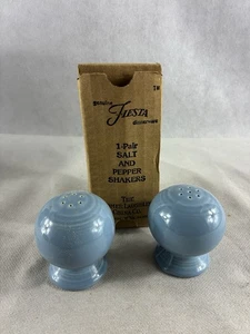 Fiestaware Periwinkle Blue Salt and Pepper Shaker in Original Box - Picture 1 of 2