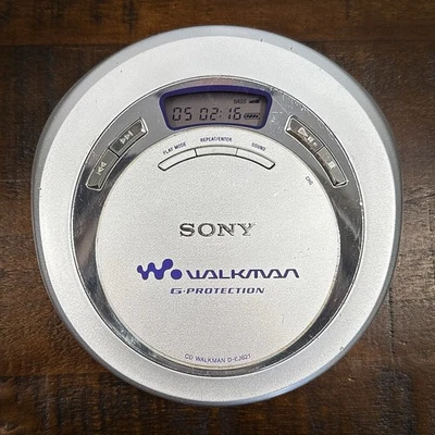 Sony D-EJ621 Walkman Portable CD Player Silver G-Protection - Tested & Working - Image 1 of 4