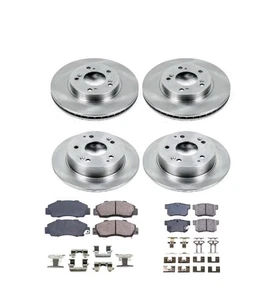 Kit de pastillas de freno y rotor de cerámica delanteros y traseros Ultimate Brakes con herrajes WM81509 - Imagen 1 de 4