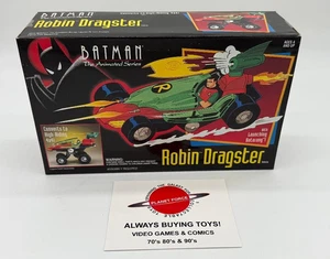 1992 Robin Dragster MISB Batman Animated Series Vintage Kenner Vehicle NEW - Picture 1 of 4