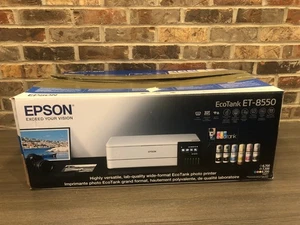 AS IS Epson EcoTank Photo ET-8550 Color Inkjet All-In-One Touch Screen inop... - Picture 1 of 16