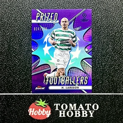 TOPPS FINEST UEFA 2022-23 HENRIK LARSSON /299 PURPLE PRIZED FOOTBALLERS - Image 1 of 2