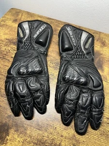 SPIDI CARBO CE BLACK MOTORCYCLE MOTORBIKE SPORTS BIKE RACE GLOVES EU6.5 SMALL - Picture 1 of 5