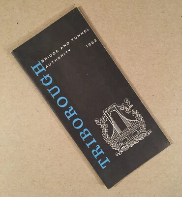 New York City NY: 1963 TRIBOROUGH BRIDGE AND TUNNEL AUTHORITY Folding Map of NYC - Image 1 of 3