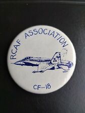 RCAF Assoc. CF-18 Royal Canadian Air Force Vintage Pin Back Button CL1
