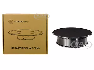 ROTARY DISPLAY TURNTABLE SMALL 8 IN W/BLACK TOP 1/64 1/43 1/24 AUTOART 98017 - Picture 1 of 2