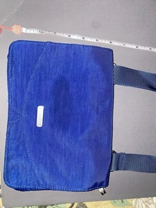 Baggallini Royal Blue Nylon Crossbody Bag Purse Pink Lining w/ Adjustable Strap - Picture 1 of 4