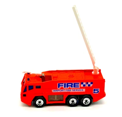 Matchbox MB8 Fluorescent Orange Airport Fire Serice Truck Mint in PVC Box - Image 1 of 4