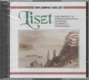 Liszt Piano Concertos 1 & 2 Hungarian Rhapsody No.6 Les Preludes 2 CD NEU  - Picture 1 of 2