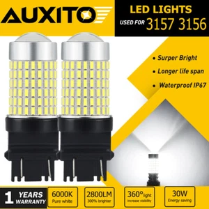 2PC 3157 LED Backup Reverse Light Bulb White for Chevy Silverado 1500 1999-2013 - Picture 1 of 12