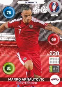 Panini Adrenalyn Trading Card Fußball EM 2016 Nr. 235 Marko Arnautovic Bild NEU - Picture 1 of 1