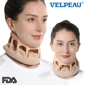 VELPEAU Neck Brace Silicone Cervical Traction Device, Spine Support, Breathable - Picture 1 of 6