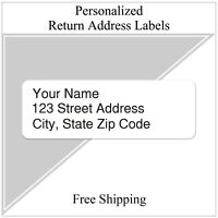 400 Personalized Return Address Labels Printed Text 1/2 Inch x 1 3/4 Any Font