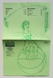 Larry Bird Restaurant Speisekarte Pamplet NEUWERTIG -   - Bild 1 von 3