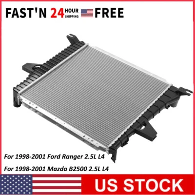 Radiador de aluminio - Para 1998 1999 2000 2001 Ford Ranger Mazda B2500 2,5 L DPI 2172 Foto 1 de 4