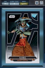Topps Star Wars Card Trader 2016 Galactic Files TCW Diamond Embo 10cc