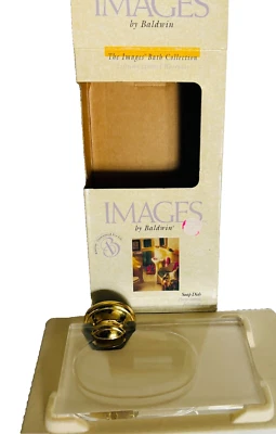 Baldwin Images Edgewater Seacrest Soap Dish Solid Polished Brass Part #3506-030 - Image 1 of 4