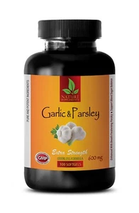odorless garlic - GARLIC & PARSLEY - garlic supplement - 1 Bottle 100 Softgels - Picture 1 of 12