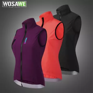 WOSAWE Damen Radweste Rennrad Atmungsaktiver Windjacke Wasserabweisender Mantel - Bild 1 von 18