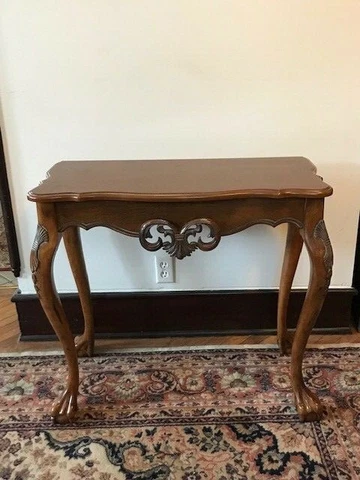 Wall Table Console Antique French Carved Vintage Wood Top Italian Art Cover