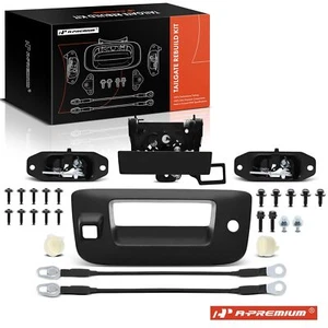 A-Premium Metal Tailgate Hardware Rebuild Kit w/ Cable for Chevy Silverado GMC - Picture 1 of 11