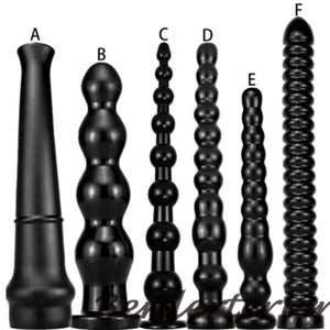 Huge Long Dildo Anal Masturbation Dilator Deep-In Buttplug Prostate Massager - Picture 1 of 30