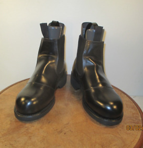 Addison  Black Steel Toe Molders Ankle Boots US 5 R made in USA NWB circa 2009