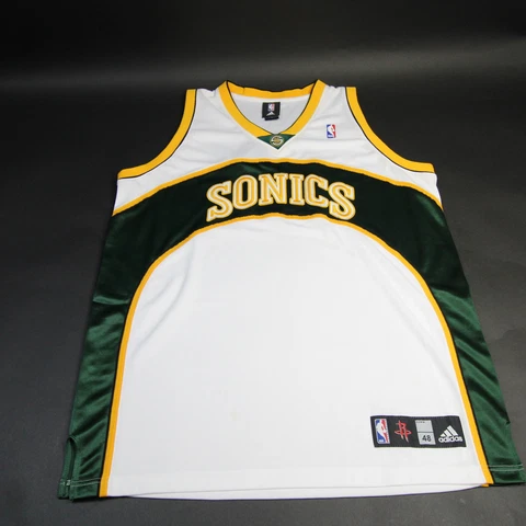 Seattle Supersonics adidas Game Jersey - Basketball Men's White/Green New Cover