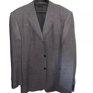 Blazer Cerruti 1881 Premium Talla 44 Largo EE. UU. 54 UE Gris Precioso Lana Pura - Imagen 1 de 5