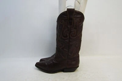 Botas de Vaquero del Oeste NINE WEST Talla 6 M Cuero Marrón Eje 11" Foto 1 de 4