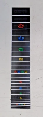 Derby Steel Pedal Lap Steel Guitar 19" Fretboard Printed Vinyl Peel and Stick W - Image 1 of 2