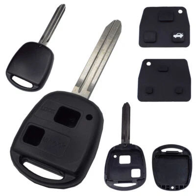 KONIKON Alloggiamento chiave auto TOY43 vuoto + tastiera adatto per Toyota Aygo Corolla