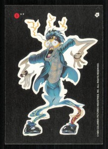 1989 Topps Ghostbusters II Stickers #5 Scoleri Ghost 1