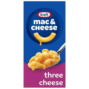 Cena de macarrones con queso y macarrones con queso Kraft Three Cheese con pasta mini cáscara - Imagen 1 de 4