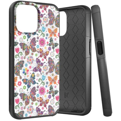 Rugged Heavy Duty Shockproof Case Cover HARMONIOUS BUTTERFLY For iPhone 13 - Image 1 of 2