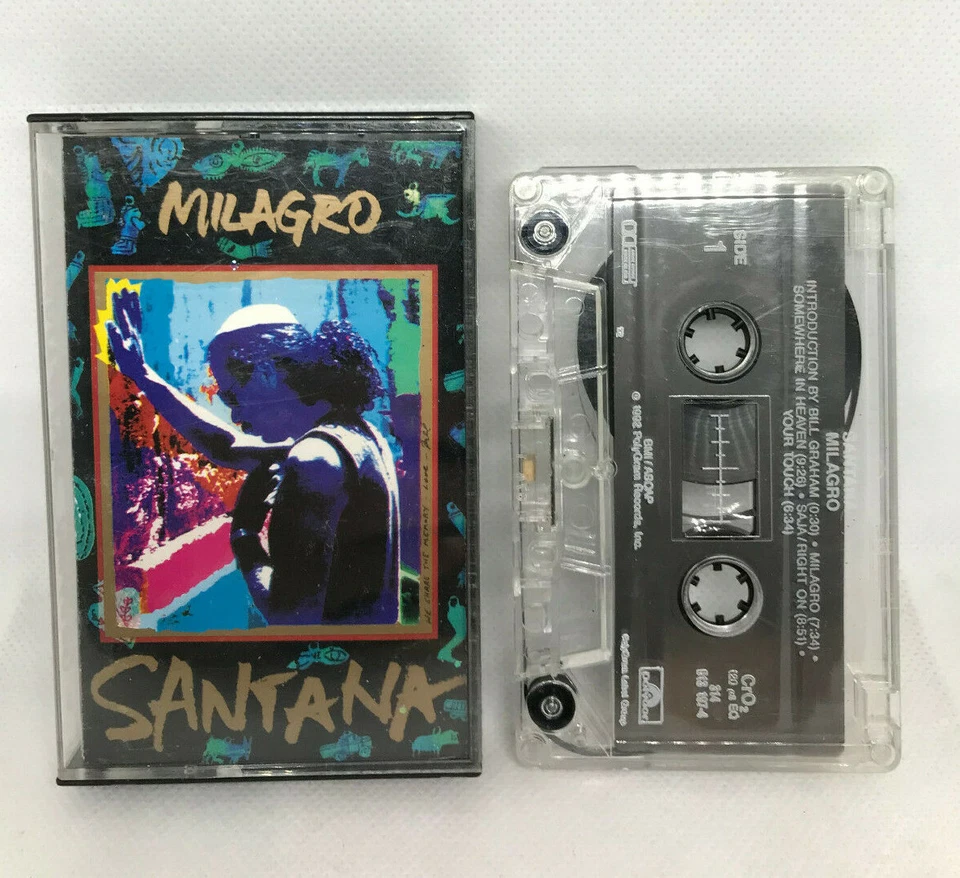 Milagro by Santana Cassette Tape (1992 Polygram) TESTED - Image 1 of 1