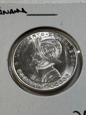 1961 Panama 1/4 Balboa Silver Coin  - Image 1 of 4