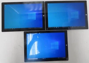 Lot 3 Microsoft Surface Pro 3 1631 Core i5-4300U 8GB 256GB - Picture 1 of 9