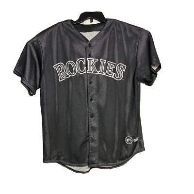 Jersey Colorado Rockies Majestic Etiqueta Negra Para Hombre Talla XL MLB Foto 1 de 4